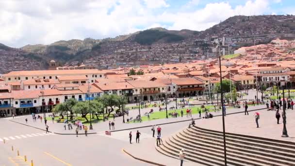 Plaza de Armas en Cusco, Perú — Vídeo de stock