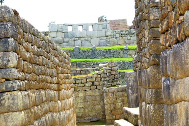 Machu Picchu, Peru, hazırlanmış taş işçiliği