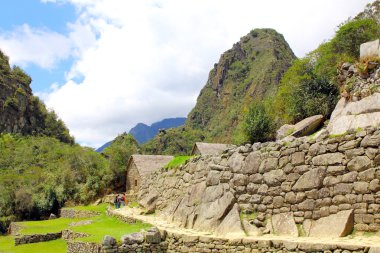 Machu Picchu panorama genel bakış. Peru