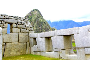 Machu Picchu panorama genel bakış. Peru