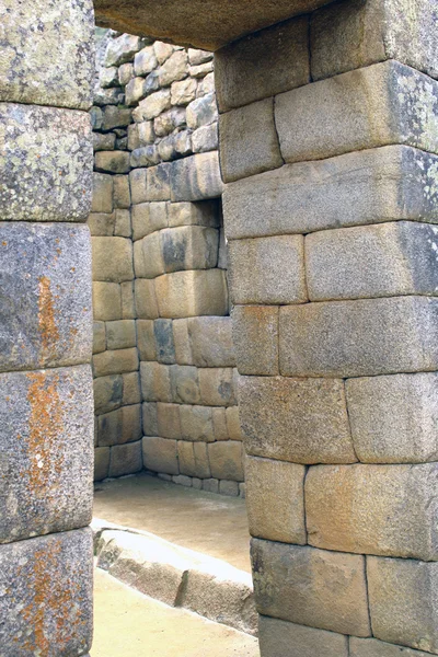 Machu Pichu ruinas antiguas. Detalle . — Foto de Stock