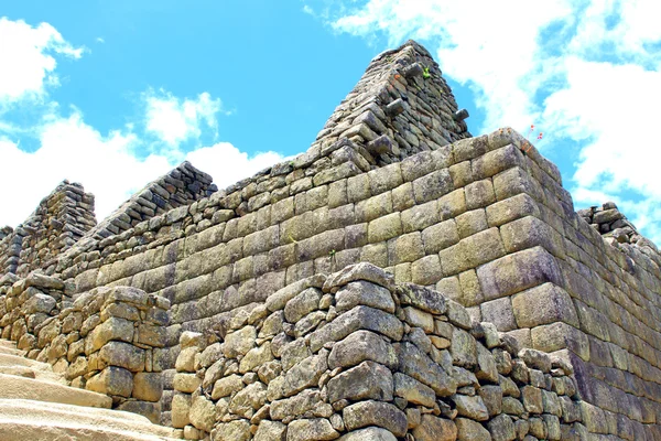 マチュピチュ、ペルーで細工された石積み — ストック写真