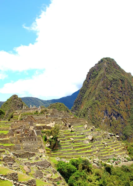 Gizemli şehir Machu Picchu, Peru. — Stok fotoğraf