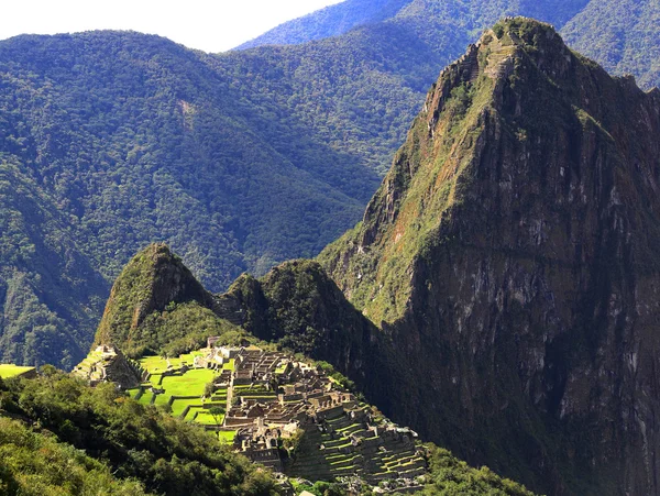 Gizemli şehir Machu Picchu, Peru. — Stok fotoğraf