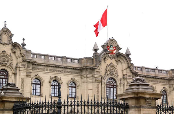 Lima, Peru: Regering Palace, de residentie van de President — Stockfoto