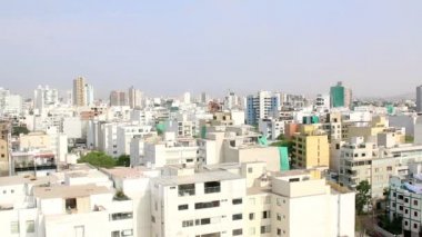 Miraflores, Lima, Peru. Zaman atlamalı. binalar