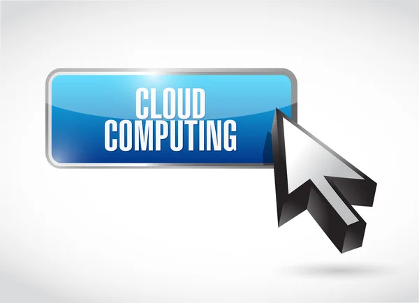 Segno pulsante cloud computing — Foto Stock