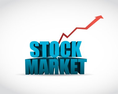 Borsa işareti metin grafik illüstrasyon