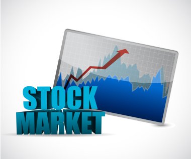 borsa verileri grafik illüstrasyon