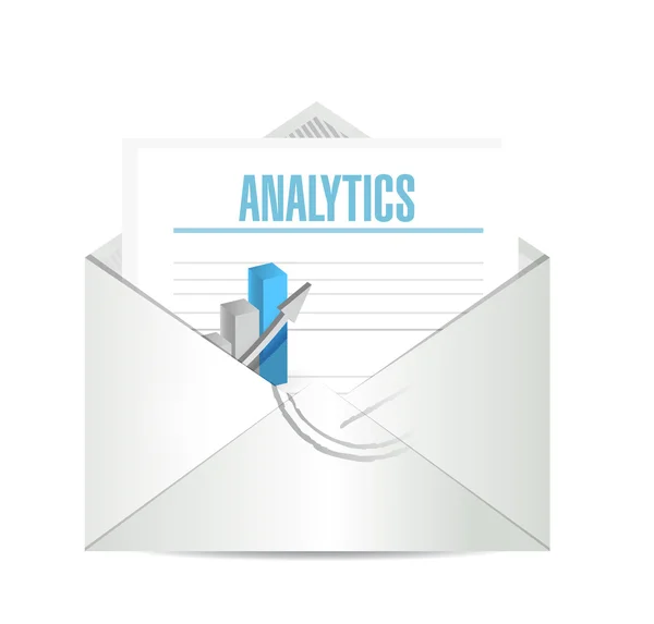 Analytics on business mail illustration — Stock Photo, Image