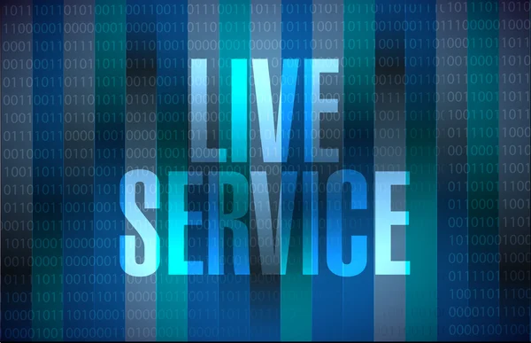 Live service binary background illustration — Stock Photo, Image