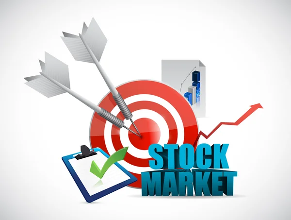 Stock market tools illustration design — Stock Photo, Image