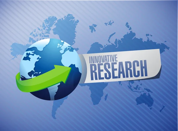 Innovative research globe sign concept — Stock Photo, Image