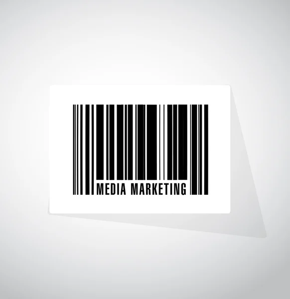 Media Marketing Barcode Zeichenkonzept — Stockfoto