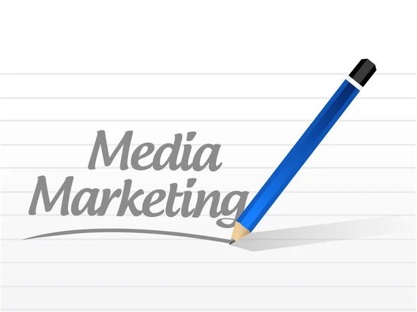 Concepto de signo de mensaje de marketing multimedia — Foto de Stock