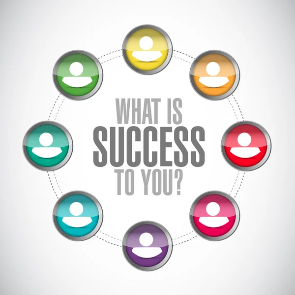 What is success to you question sign — Stock Photo, Image