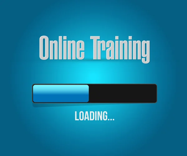 Online Training loading bar sign concept — Stock Photo, Image