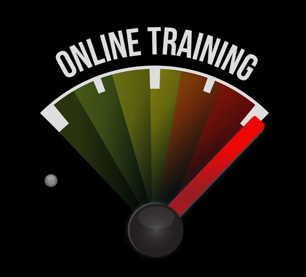 Online Training meter sign concept — Stock Photo, Image