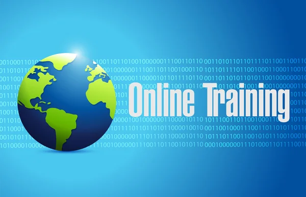 Online Training global sign concept — Stock Photo, Image