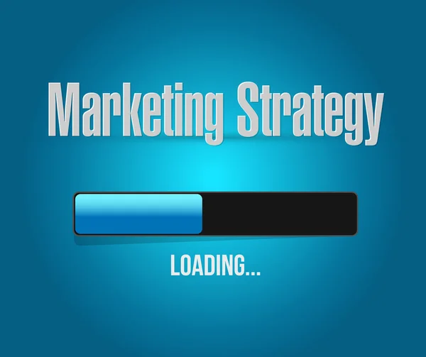 Marketing strategy loading bar sign concept — Stock Photo, Image