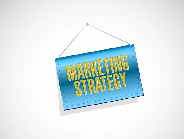 Estrategia de marketing banner sign concept —  Fotos de Stock