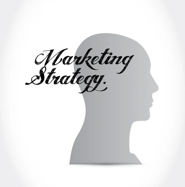 Marketing strategy training brain sign concept — Stock Photo, Image
