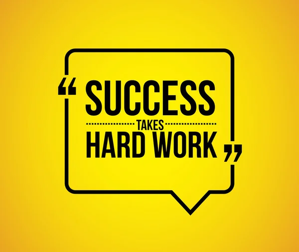 Success takes hard work quote — Stock Photo, Image