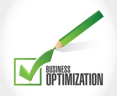 iş en iyi duruma getirme onay işareti işareti kavramı