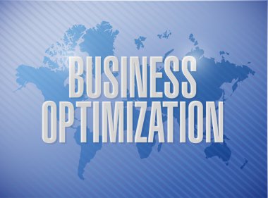 iş optimizasyon dünya harita işareti kavramı