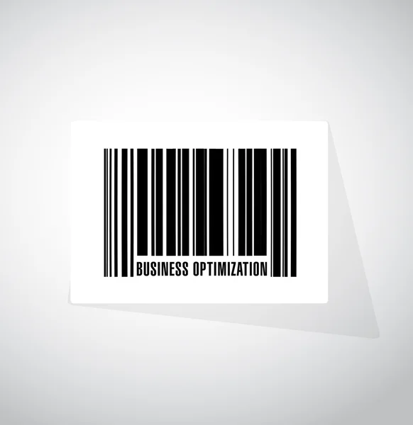 Business Optimierung Barcode Zeichen Konzept — Stockfoto