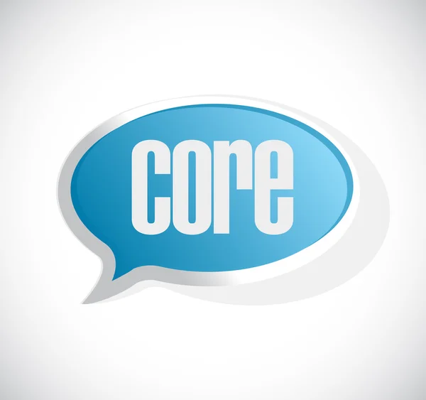 Core message bubble sign — Stock Photo, Image