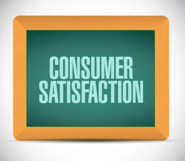 Satisfaction des consommateurs tableau de bord signe concept — Photo