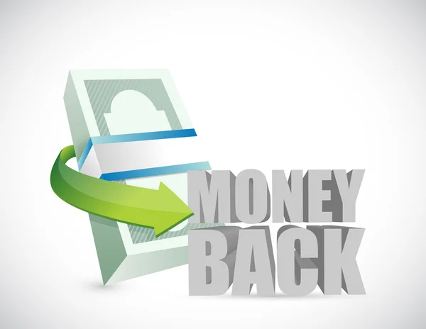 Pengarna tillbaka räkningar illustration design — Stockfoto