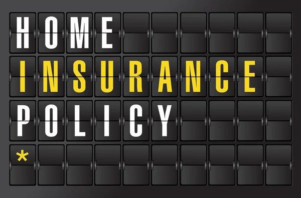 Signo de concepto de seguro de vida en la placa del aeropuerto —  Fotos de Stock