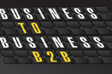 B2b Havaalanı kurulu arka plan üzerinde oturum