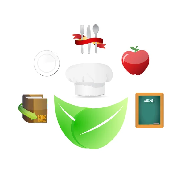 Healthy food concept illustration — Stock Photo, Image