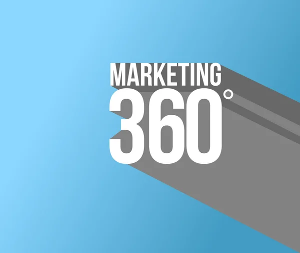 Marketing 360 signo ilustración diseño —  Fotos de Stock