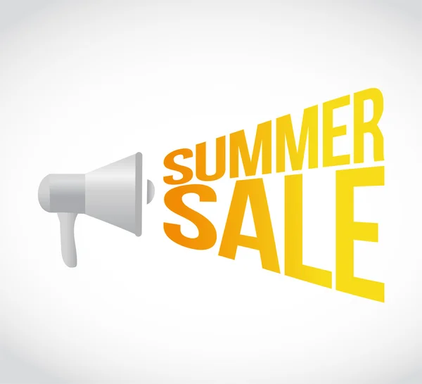 Summer sale megaphone message at loud. concept — Stock Photo, Image