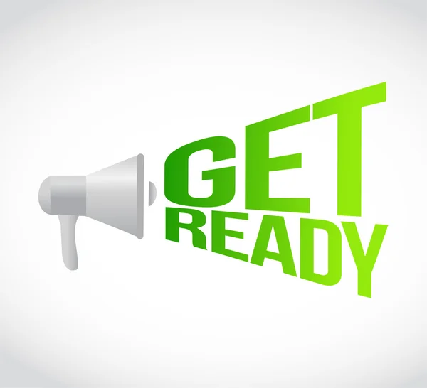 Get ready megaphone message at loud. concept — Stock Photo, Image