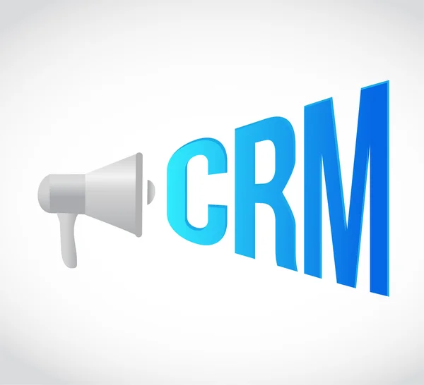 CRM meddelande konceptet tecken — Stockfoto