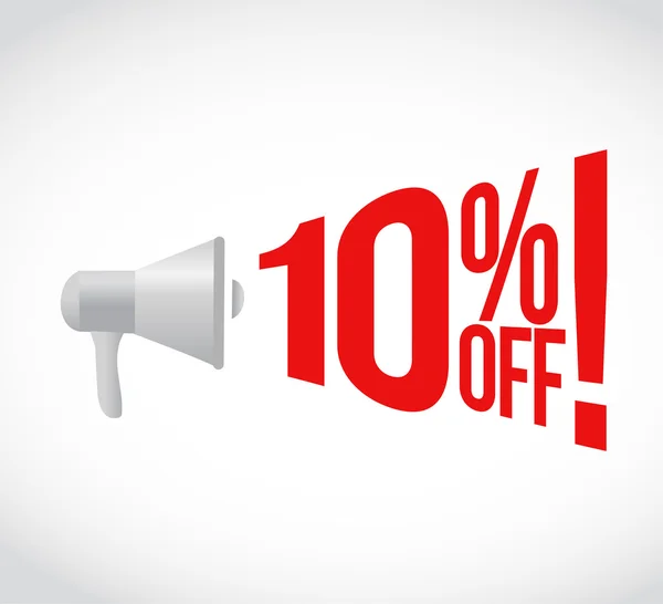 10 percent off message concept sign — Stock Photo, Image