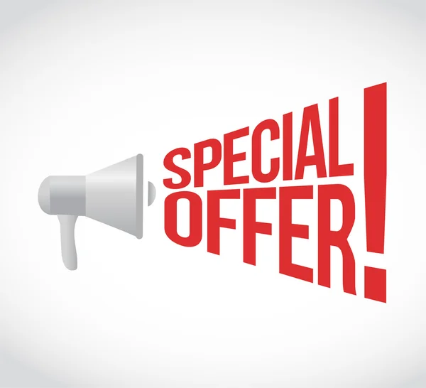 Special offer message concept sign — Stock Photo, Image