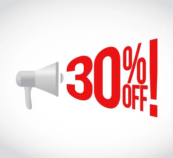 30 percent off message concept sign — Stock Photo, Image