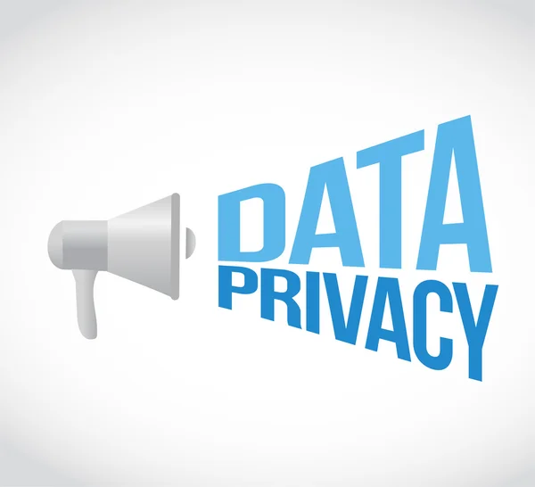 Data privacy message concept sign — Stock Photo, Image