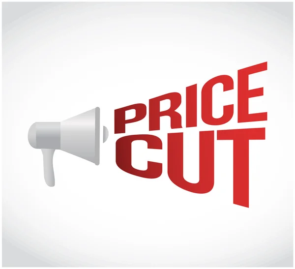 Price cut message concept sign — Stock Photo, Image