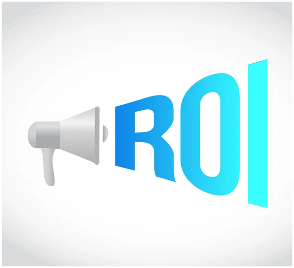 ROI bericht concept teken illustratie — Stockfoto