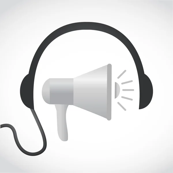 Głośność słuchawek wiadomość — Zdjęcie stockowe