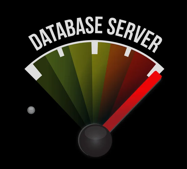 Database server metro segno illustrazione disegno grafico — Foto Stock