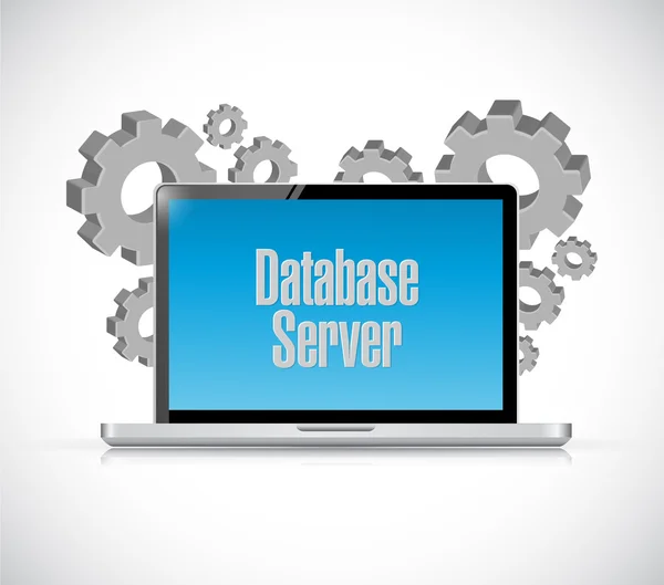 Database server tech computer sign illustration design graphic — Stock Photo, Image