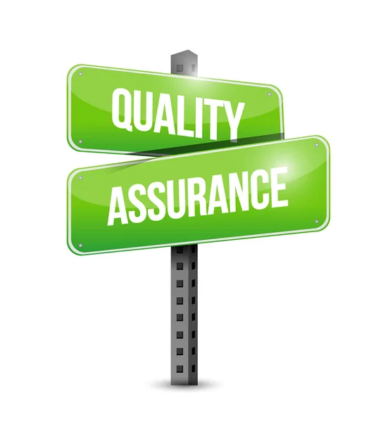 Quality Assurance road sign concept — Stock Photo, Image